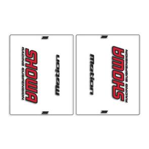 DRC MO520112 DRC MOTION F-FORK OUTER DECALS CLEAR SHOWA RED/BLACK