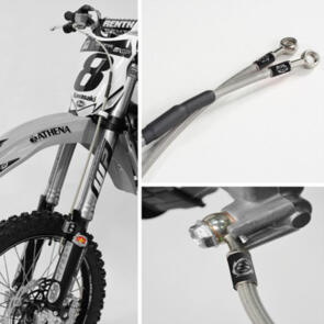 MOTO MASTER BRAKE HOSE FRONT YAMAHA YZ85 SMALL WHEEL 08-12 YZ85  BIG WHEEL 08-18