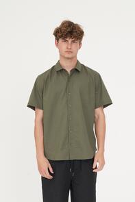 HUFFER LIN-IN SS SHIRT BLACK