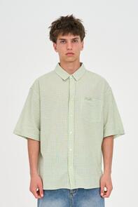 HUFFER CROSBY SS SHIRT MATCHA/CHALK