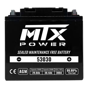 MTX POWER 53030 12V AGM BATTERY 