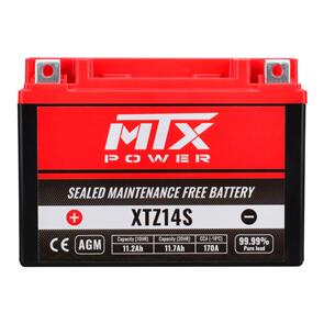 MTX POWER XTZ14S 12V AGM BATTERY 