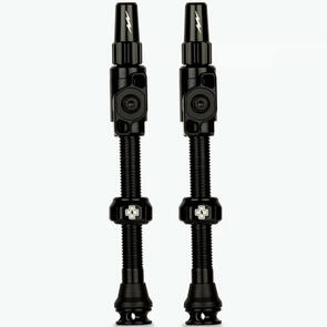 MUC-OFF BIKE TUBELESS VALVES BIG BORE LITE LARGE (45MM) - BLACK