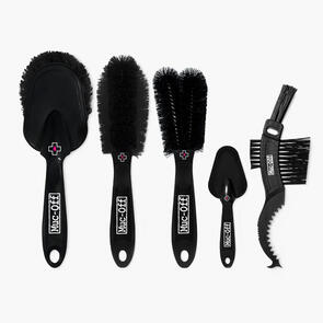 MUC-OFF BIKE 5 BRUSH SET (INC. 2-PRONG, CLAW, DETAILING, WHEEL AND SOFT WASH BRUSHES)
