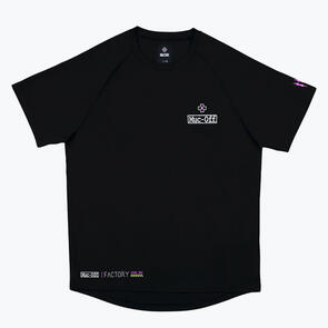 MUC-OFF BIKE RIDERS JERSEY SHORT SLEEVE FACTORY - BLACK