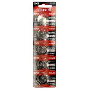 MAXELL LITHIUM BATTERY CR1632 3V COIN CELL 5 PACK