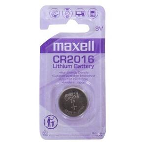 MAXELL LITHIUM BATT CR2016 3V SINGLE BLISTER PACK