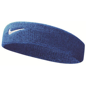 NIKE SWOOSH HEADBAND ROYAL BL/WH