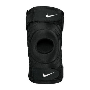 NIKE PRO OPEN KNEE SLEEVE W' STRAP BK/WH