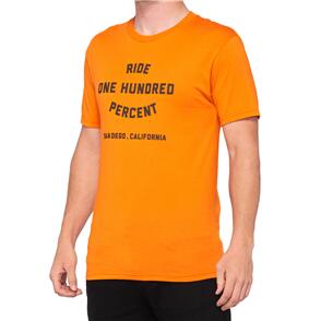 100% WAREZ T-SHIRT HEATHER ORANGE 