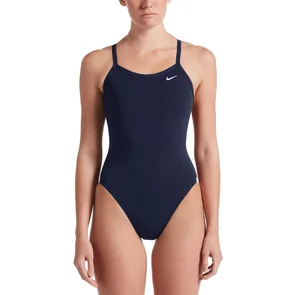 NIKE SWIM WOMENS HYDRASTRONG SOLID RACERBACK ONE PIECE NAVY