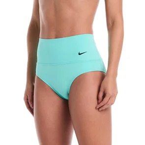 NIKE SWIM WOMENS ESSENTIAL HIGH WAIST FULL BOTTOM BLEACHED TURQUOISE