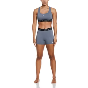 NIKE SWIM WOMENS FUSION LOGO TAPE KICKSHORT COOL GREY