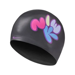 NIKE MULTI GRAPHIC SWIM CAP BLACK