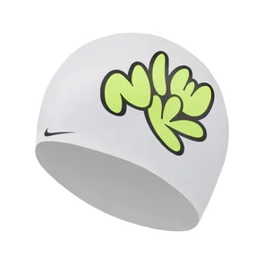 NIKE MULTI GRAPHIC SWIM CAP WHITE