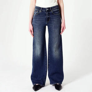 NEUW EVA WIDE CHECKIN DARK VINTAGE INDIGO