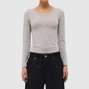 NEUW GIRLFRIEND LONGSLEEVE GREY MARLE