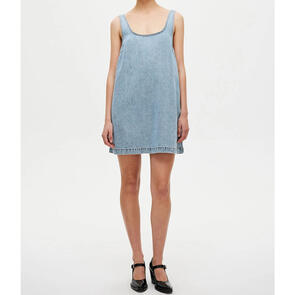 NEUW LAUREL TANK DRESS RADIO LIGHT VINTAGE INDIGO