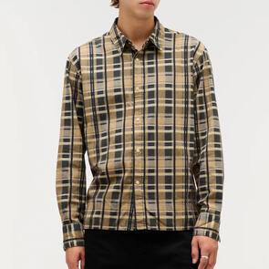 NEUW PRINTED CHECK LS SHIRT AMBER