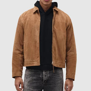 NEUW SUEDE RIDER JACKET WHISKEY