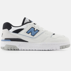 NEW BALANCE 550 WHITE WITH HERON BLUE AND GREY MATTER D