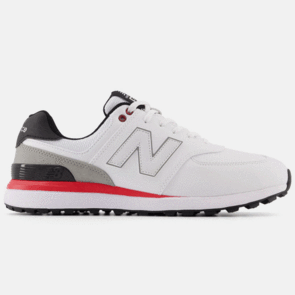 NEW BALANCE 574 GREENS V2 SPIKELESS WHITE / RED / BLACK