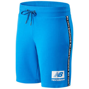 NEW BALANCE NB ESSENTIALS ID FLEECE SHORT LASER BLUE