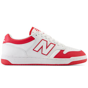 NEW BALANCE 480 WHITE WITH TRUE RED