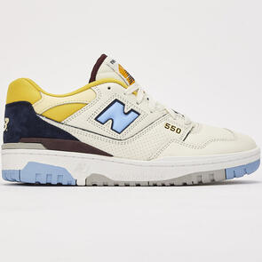 NEW BALANCE 550 SEA SALT MARQUETTE WHITE UNIVERSITY BLUE YELLOW D