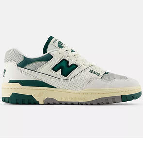 NEW BALANCE 550 SEA SALT /MARSH GREEN D