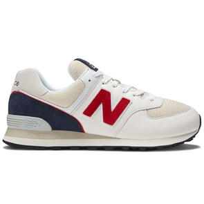 NEW BALANCE 574 SEA SALT WHITE RED NAVY