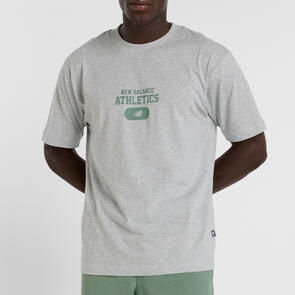 NEW BALANCE HERITAGE GRAPHIC T-SHIRT ATHLETIC GREY