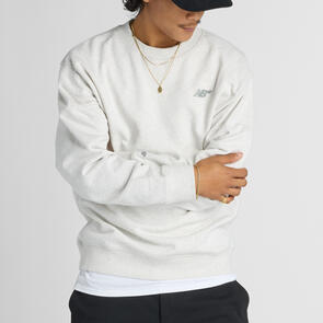 NEW BALANCE NUMERIC FRENCH TERRY CREW OAT HEATHER