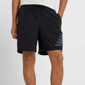 NEW BALANCE SPORT ESSENTIALS LINED GRAPHIC SHORTS BLACK MULTI