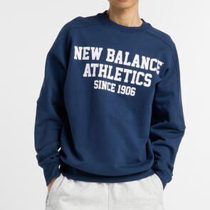 NEW BALANCE VARSITY FRENCH TERRY GRAPHIC C NB NAVY