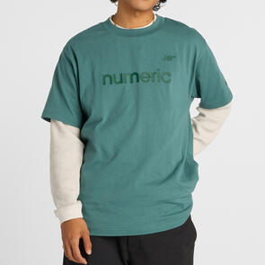NEW BALANCE NUMERIC COTTON T-SHIRT NEW SPRUCE