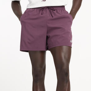 NEW BALANCE SPORT ESSENTIAL SHORT 5" PLUM BROWN