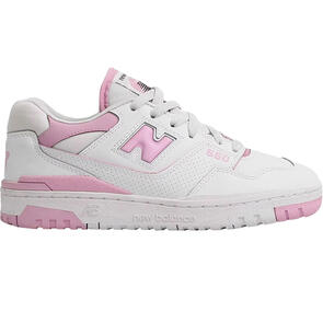 NEW BALANCE WOMENS 550 WHITE BUBBLEGUM PINK B