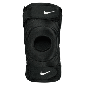 NIKE PRO OPEN KNEE SLEEVE WITH STRAP - BLACK/WHITE