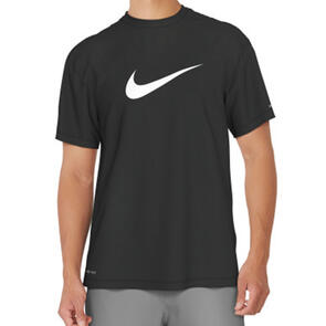 NIKE SHORT SLEEVE HYDROGUARD BLACK