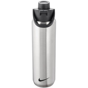 NIKE STAINLESS STEEL RECHARGE CHUG BOTTLE - 24OZ - BRUSHED STAINLESS