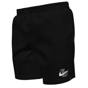 NIKE ESSENTIAL LOGO LAP 7” VOLLEY SHORTS BLACK
