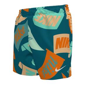 NIKE TOSSED FLAGS BIG KIDS 4" VOLLEY SHORTS BRIGHT CERAMIC
