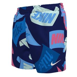 NIKE TOSSED FLAGS BIG KIDS 4" VOLLEY SHORTS MIDNIGHT NAVY