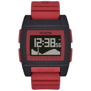 NIXON BASE TIDE PRO WATCH BLACK / HOT SAUCE