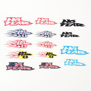 NO FEAR LOGO STICKER PACK (14 STICKERS)