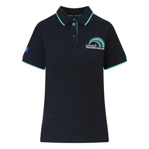 ETNZ WOMEN'S LOGO POLO BLACK