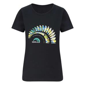 ETNZ WOMEN'S FERN T-SHIRT BLACK