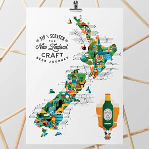 NZ SCRATCH MAPS SIP AND SCRATCH CRAFT BEER A2