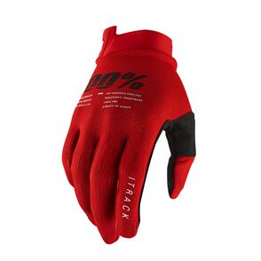 100% ITRACK GLOVES RED 